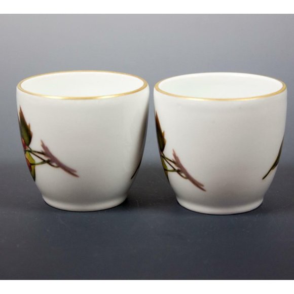 Royal Worcester Eversham Gold Flameproof Porcelain Shot or Saki Cups England - Picture 4 of 6